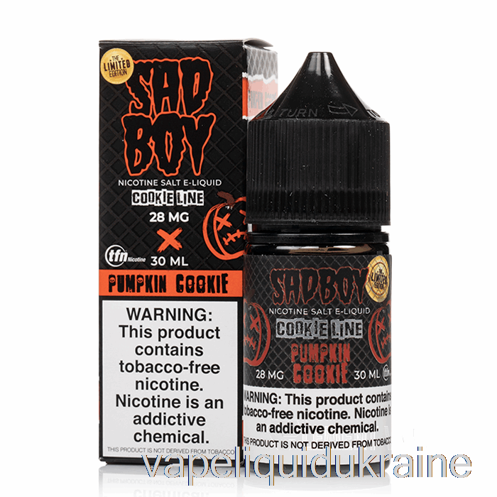 Vape Ukraine Pumpkin Cookie - Sadboy Salts - 30mL 28mg